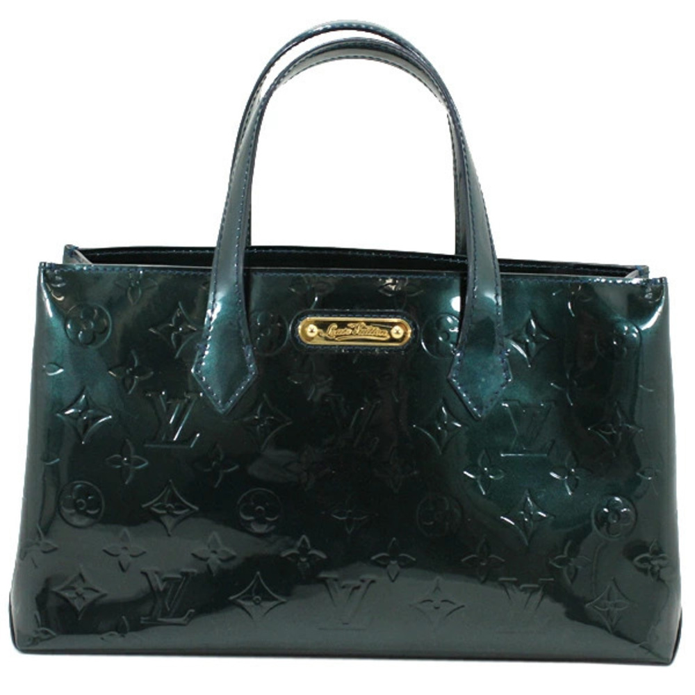LOUIS VUITTON Wilshire Vernis handbag Blue Nuit